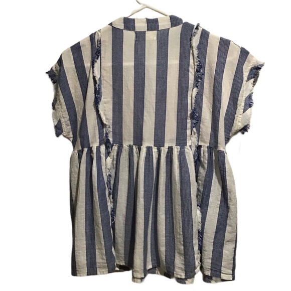 Altar’d‎ State women’s boho tassel tie top stripe multicolor - Picture 2 of 6